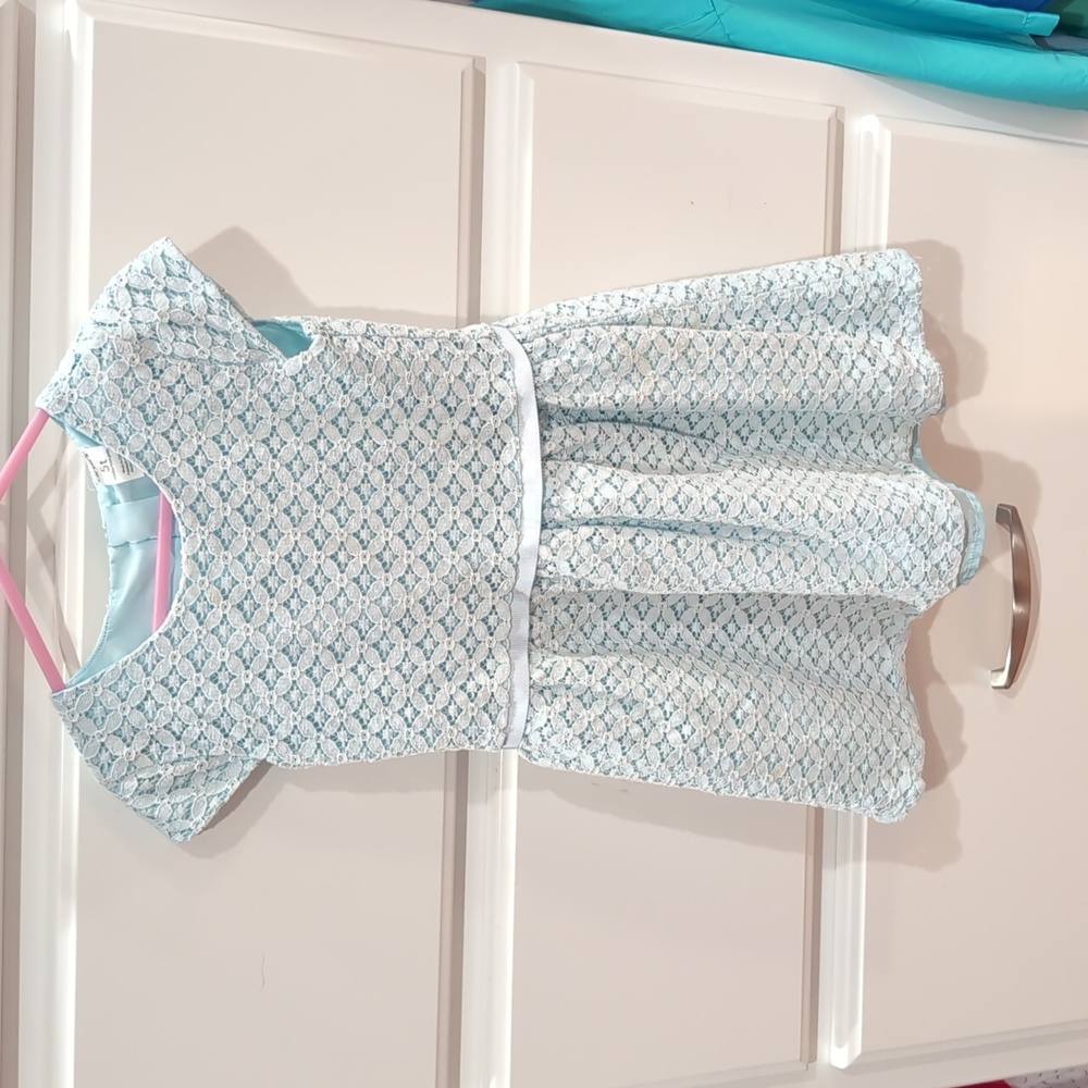 3/$15  5T Carter's light blue lace dress